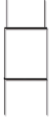 Heavy Duty Corrugated Plastic Yard Sign Wire Stake (Stand)