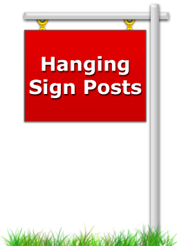 Picture of a vinyl sign post for real estate signs