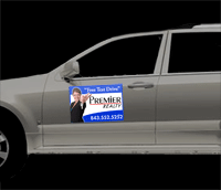 Click Here to Start Designing Your Reflective Car Magnet Pair.