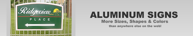 Custom Aluminum Metal Signs