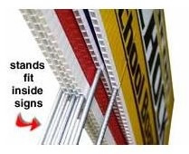 Corrugated Plastic Signs are easy to mount and set up.