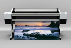 picture of full color vinyl banner printer