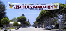 Street sign vinyl banners have special local government restrictions.