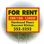 Corrugated Plastic Signs are the ideal material for real estate and political signage