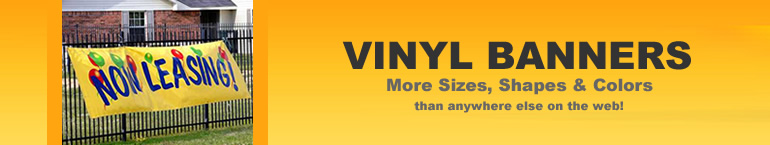 Custom Vinyl Banner Signs