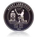 Picture a laser engraved medal