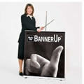 Picture of a retractable banner display stand