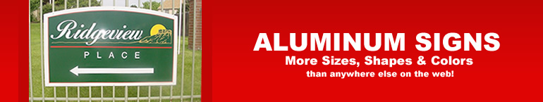 Custom Aluminum Metal Signs
