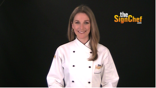 Video screenshot of SignChef Beth