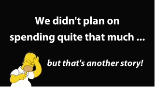 We didn't plan on spending quote that much