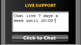 Screenshot of our Live Support Chat System From Our Website